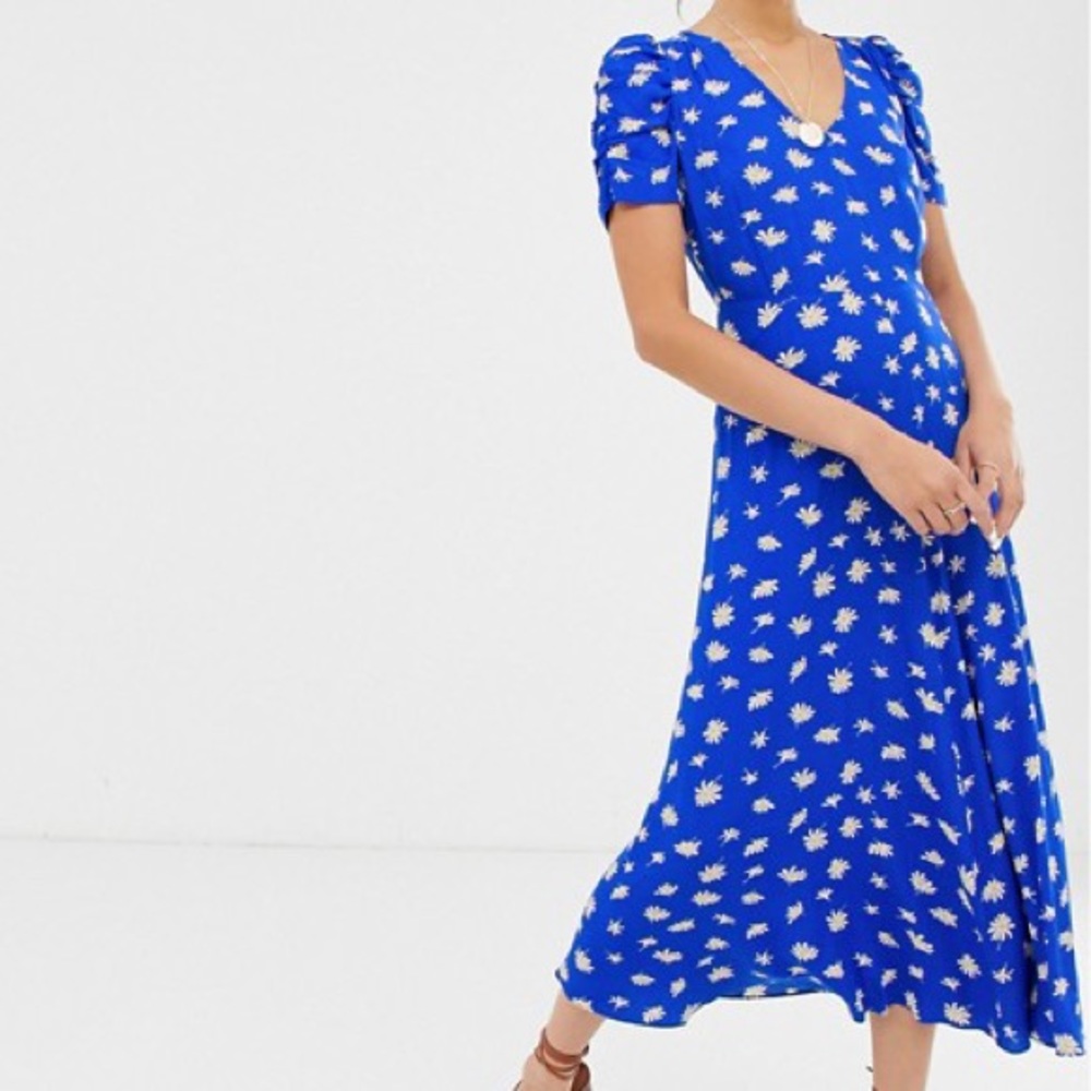 Whistles daisy print midi dress